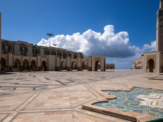 The Hassan II Mosque, Casablanca, Morocco 2023. The largest mosque in Morocco.