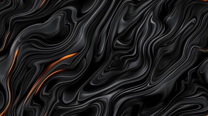 Obraz premium An abstract composition showcases flowing gray and white lines accented by vibrant orange, blending organic shapes with geometric patterns in a high-resolution digital design SEAMLESS PATTERN