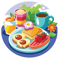 Breakfast Vector Illustration