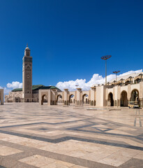 The Hassan II Mosque, Casablanca, Morocco 2023. The largest mosque in Morocco.