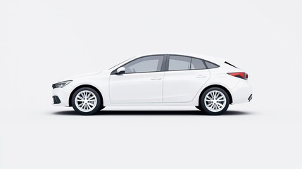 Obraz premium Car Parked on Light Gray Background