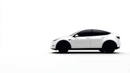 Fototapeta premium Sleek Modern White Luxury Vehicle