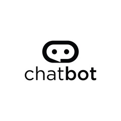 Chat bot logo icon vector