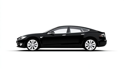 Sleek Modern Black Sedan Car Image