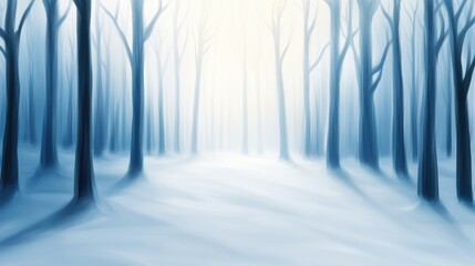 A forest with a path leading through it and trees, AI