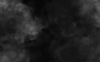 Abstract black and white realistic smoke clouds with shadow overlay effect background. Mystery dark background with spooky white light and fog. Vector illustration of smoky mist toxic vapor on floor.