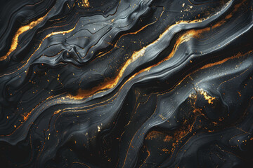 Obraz premium dark background Oil paint, gilded, marble texture, has spots, low saturation.