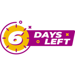 Obraz premium Days Left Countdown 