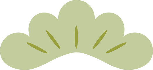 Traditional Japanese vintage pine leaves