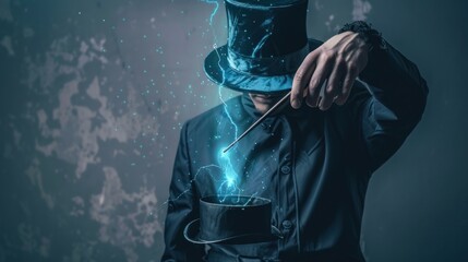 Magician Performing a Magic Trick