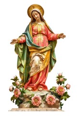 Obraz premium Saint mary sculpture religious catholic.