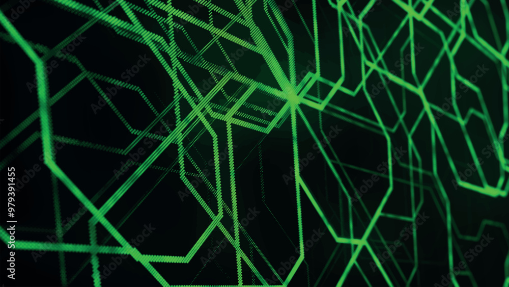 Poster abstract techno background. 3d technological composition. information technology concept. digital cy