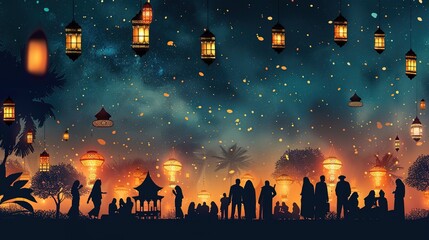 Eid al-Fitr celebration wallpaper