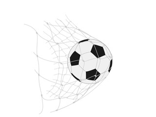 football on a white background.