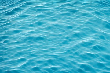 Obraz premium A cyan blue water ripple background with a calm crystal clear wave pattern, Ai Generate 