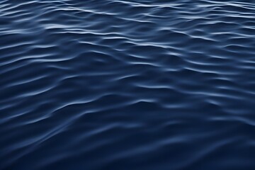 Fototapeta premium A deep navy blue water ripples with slow dramatic movements across the surface, AI Generated