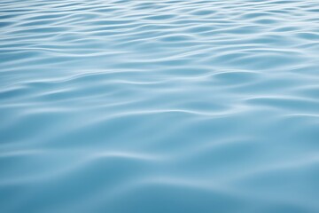 Naklejka premium A light sky blue water ripple with delicate reflections and soothing waves, Ai Generated
