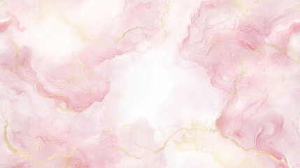 Adorable marble pattern in pink, purple, and gold. Watercolor-style illustration.