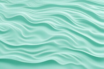 A pale mint green water ripple background with soft and refreshing wave patterns, AI Generated