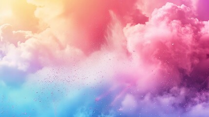Fototapeta premium colourful cloud of holi festival