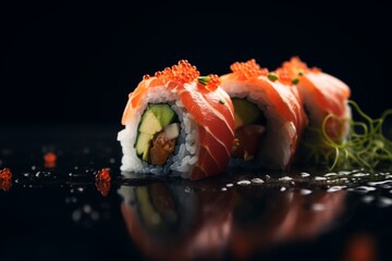 Close up of a maki sushi