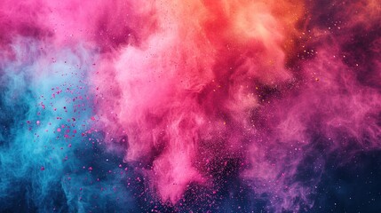 Fototapeta premium colourful cloud of holi festival