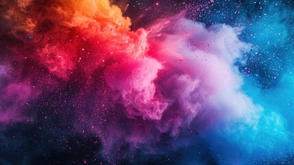 Fototapeta premium colourful cloud of holi festival