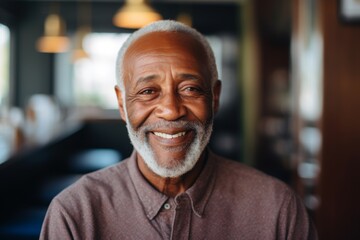Fototapeta premium Portrait of a senior casual African American man in the city