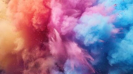 Fototapeta premium colourful cloud of holi festival