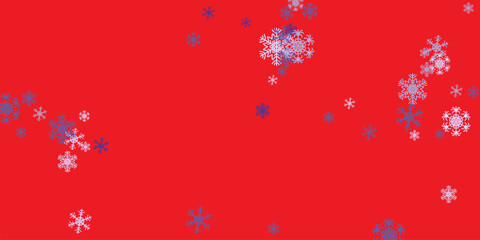 Abstract winter background from snowflakes blown by the wind on a white checkered background.  decorative winter background with hand drawn snowflakes, snow, stars, design elements