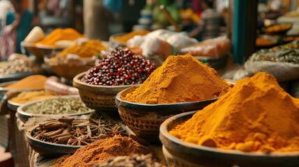 Fototapeta premium indian spice wallpaper
