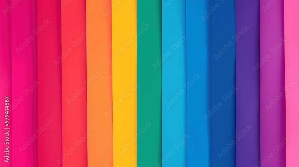 Canvas Prints vibrant rainbow spectrum, a bold and saturated gradient backdrop that captivates attention and enhan
