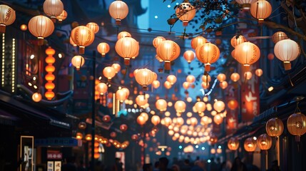 Chinese new year lantern wallpaper