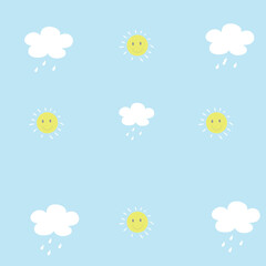 Cloud  background cute blue color