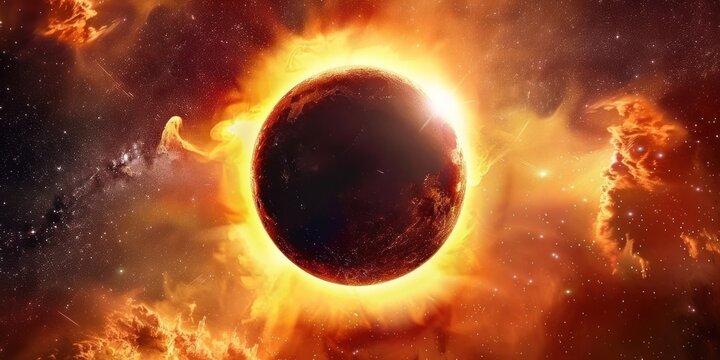 Eclipes sun in space eclipse image astronomical.
