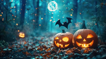 Obraz premium Spooky halloween wallpaper