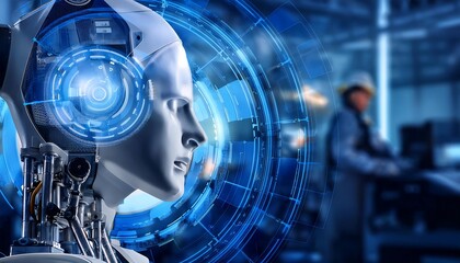 A smart humanoid industrial robot