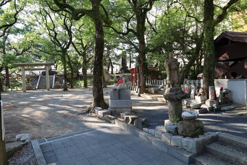 A Japanese shrine : a scene of Takakura-daimyojin Shrine in Kitakyushu City in Fukuoka Prefecture