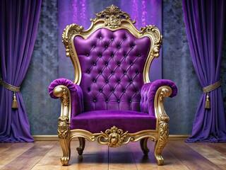 luxurious purple velvet regal throne chairs lavish billionaire bash
