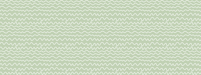 Neutrals color art abstract seamless pattern. Pastel boho style endless linear wave print. Trendy neutral colors aesthetic zigzag strokes background. Muted light green contemporary fabric texture. Eps