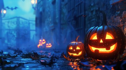 Obraz premium Spooky halloween wallpaper
