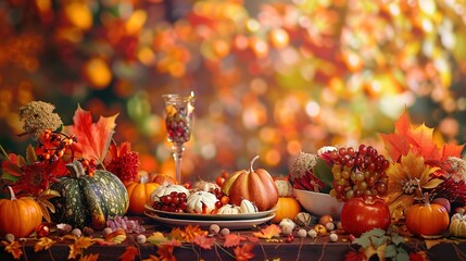 Thanksgiving feast wallpaper