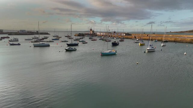Sailboats in Howth Harbor, Ireland