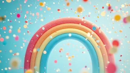 Brighten your day with a cute rainbow wallpaper. Create a vibrant, colorful arc that adds a cheerful touch and a burst of positivity to your screen.
