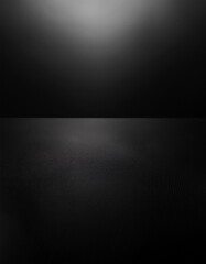 Smooth plain black background with soft depth of field for a sleek design