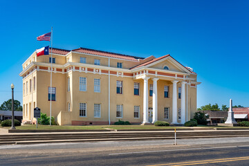 Naklejka premium Linden, Texas, Cass County Courthouse