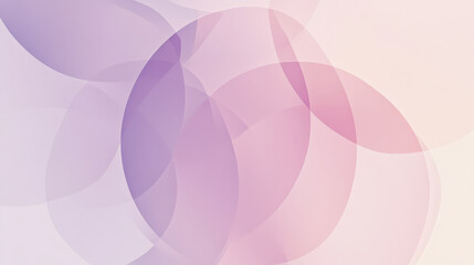 Obraz premium A minimalist gradient from soft purple to light pink, with overlapping circles in varying opacities that create a subtle, layered effect.