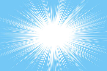 Obraz premium 水色のベタフラッシュの背景イラスト