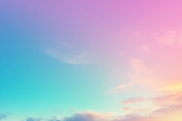 Obraz premium A stunning gradient sky blending soft pink and blue hues, perfect for backgrounds and relaxing atmospheres.