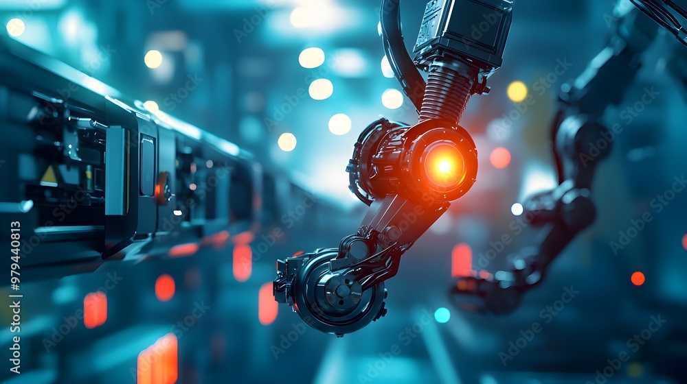 Poster autonomous industrial robots powered by solid-state batteries streamlining efficient manufacturing